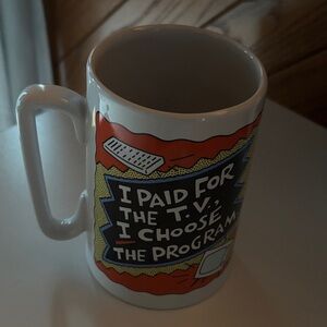 I PAID FOR THE T.V., THE PROGRAM I CHOOSE". Mug by Hallmark